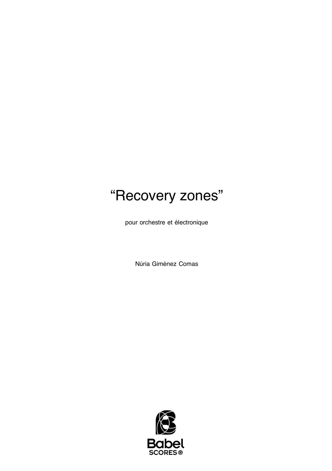 Recovery Zones