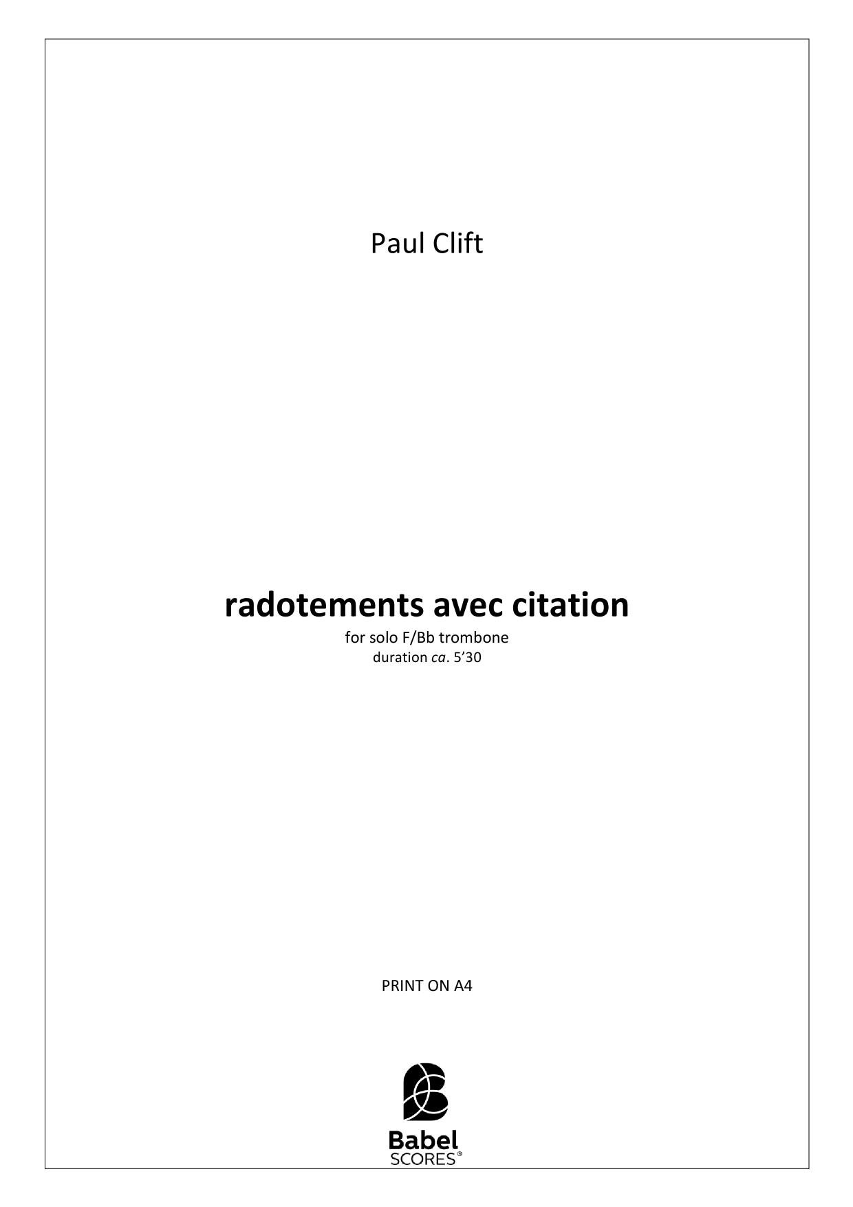 radotements avec citation