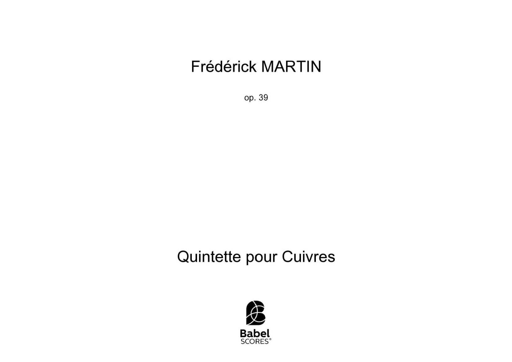 Quintette pour Cuivres
