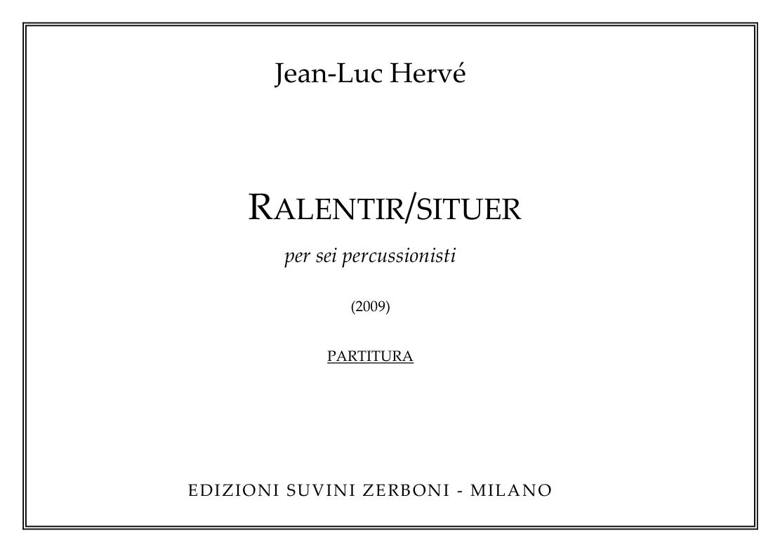 Ralentir Situer