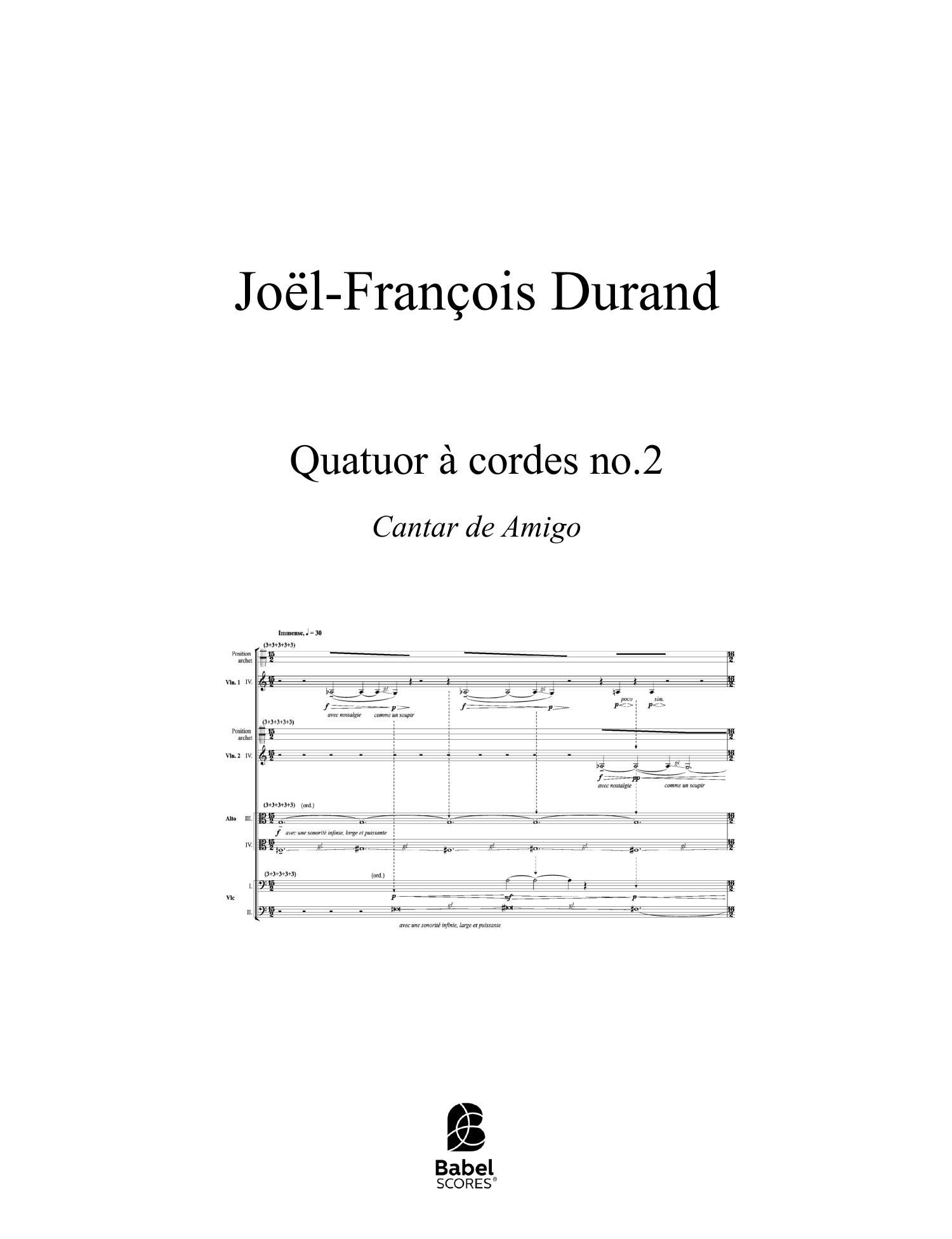 Quatuor à cordes no.2