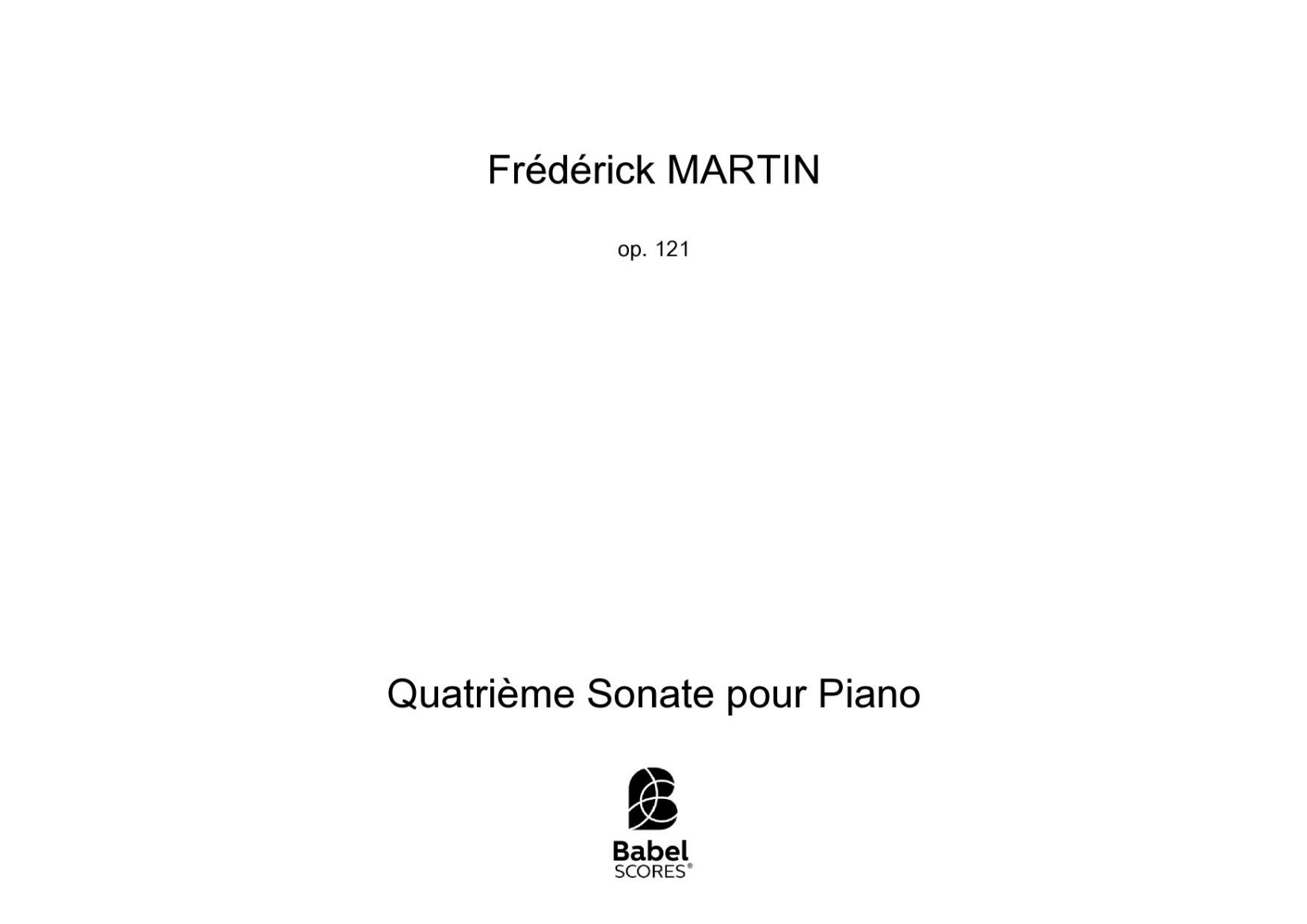 Quatrième Sonate pour Piano