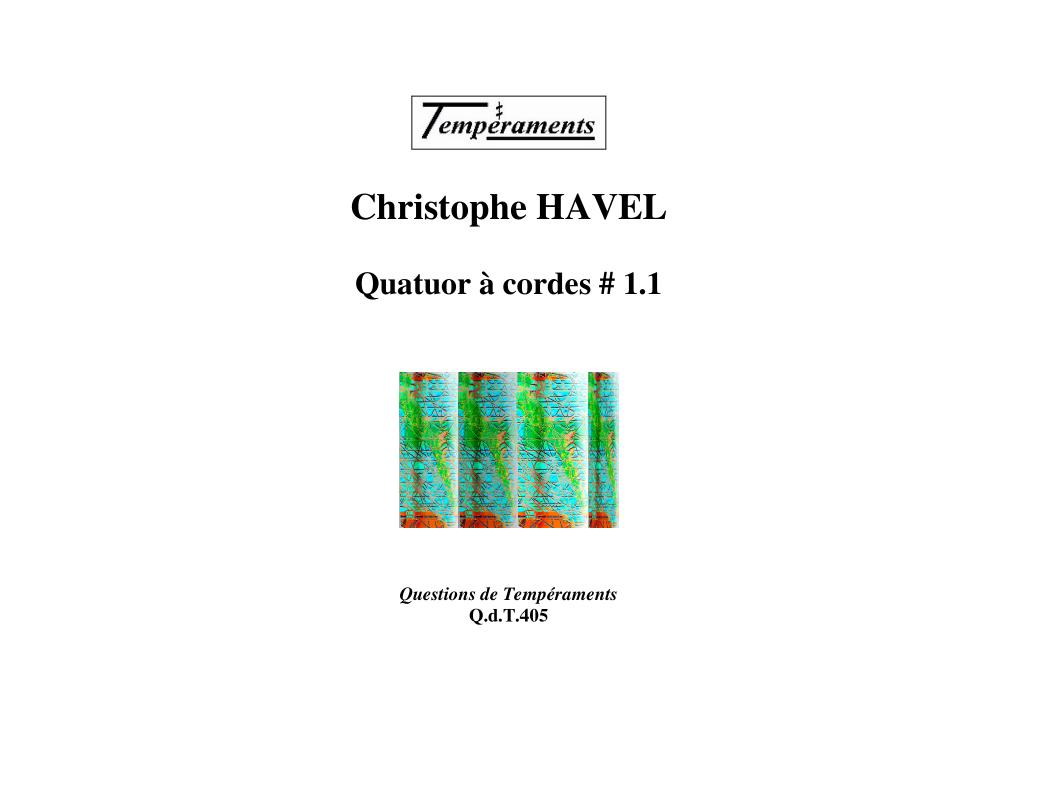 Quatuor à cordes 1.1