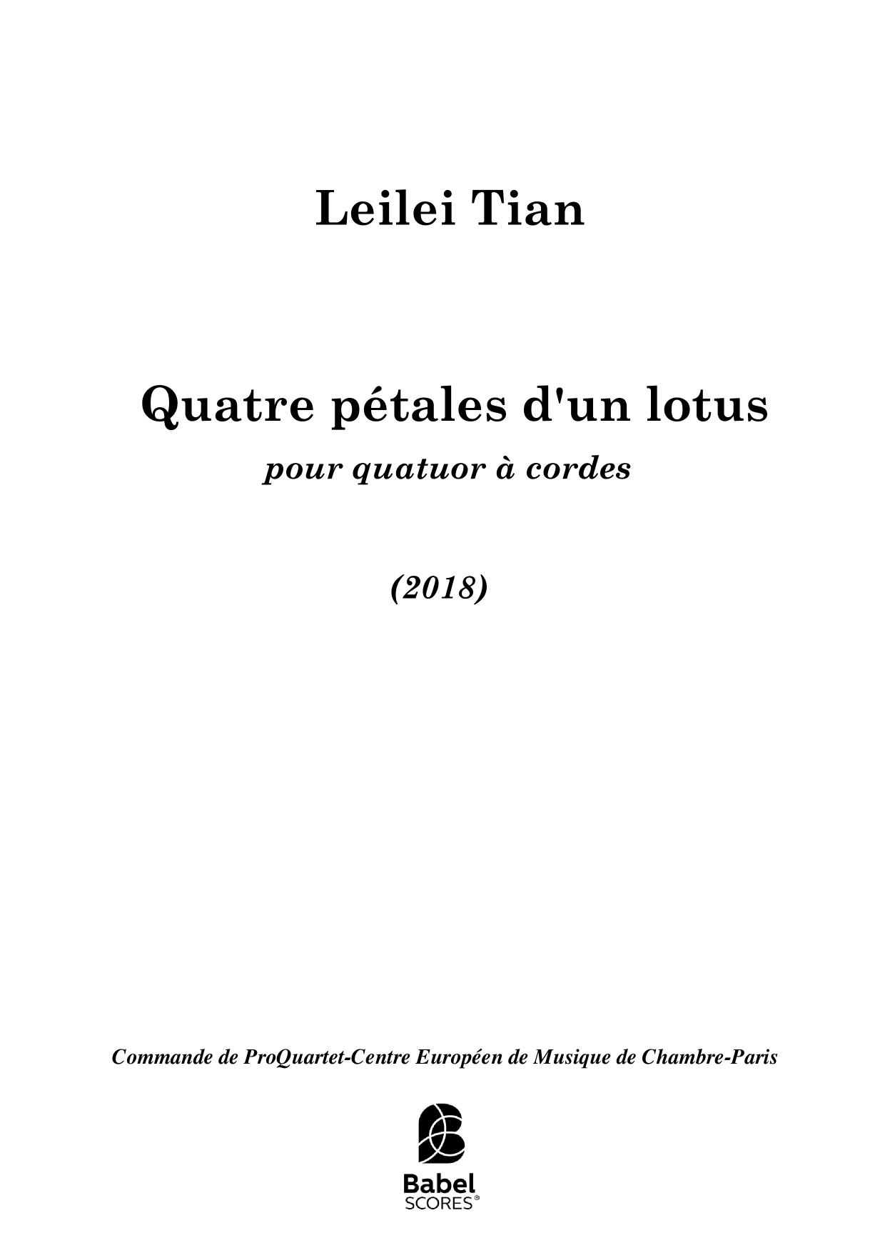 Quatre pétales d'un lotus