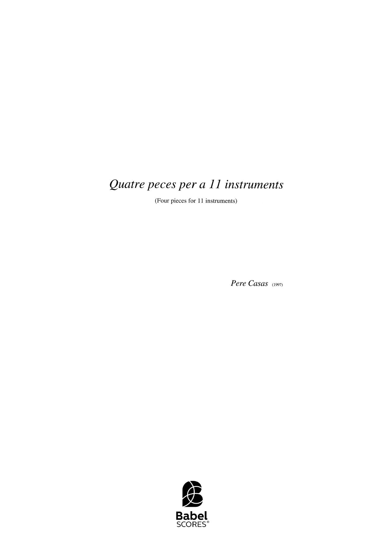 Quatre peces per a 11 instruments