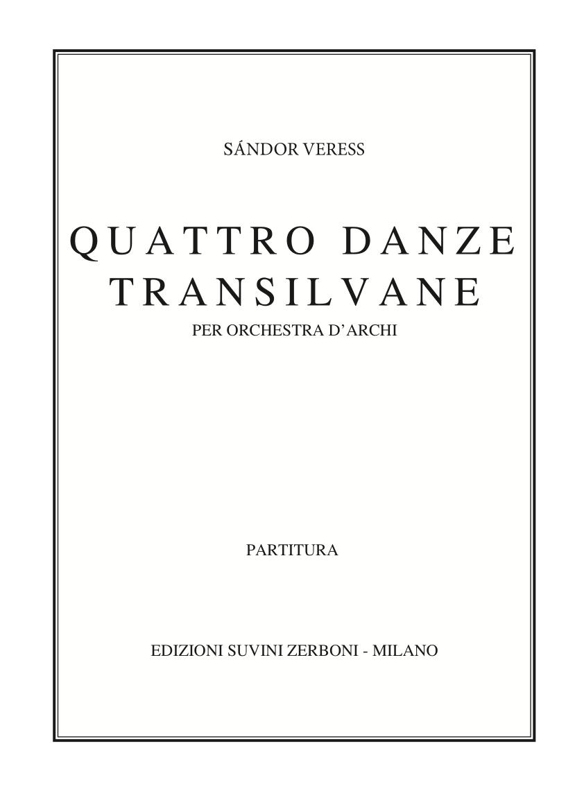 Quattro danze transilvane
