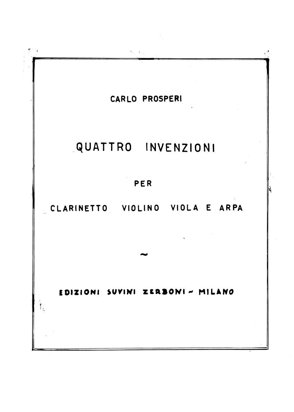 Quattro invenzioni