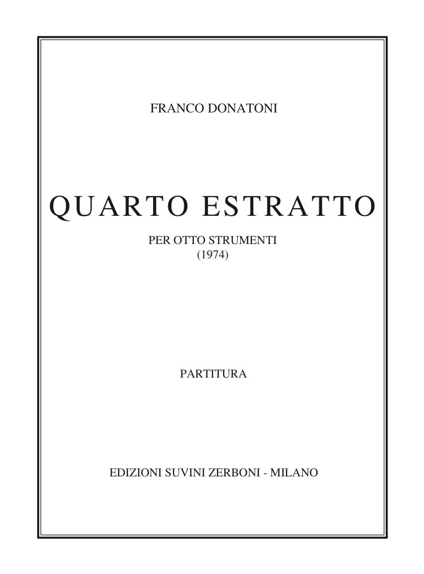 Quarto estratto