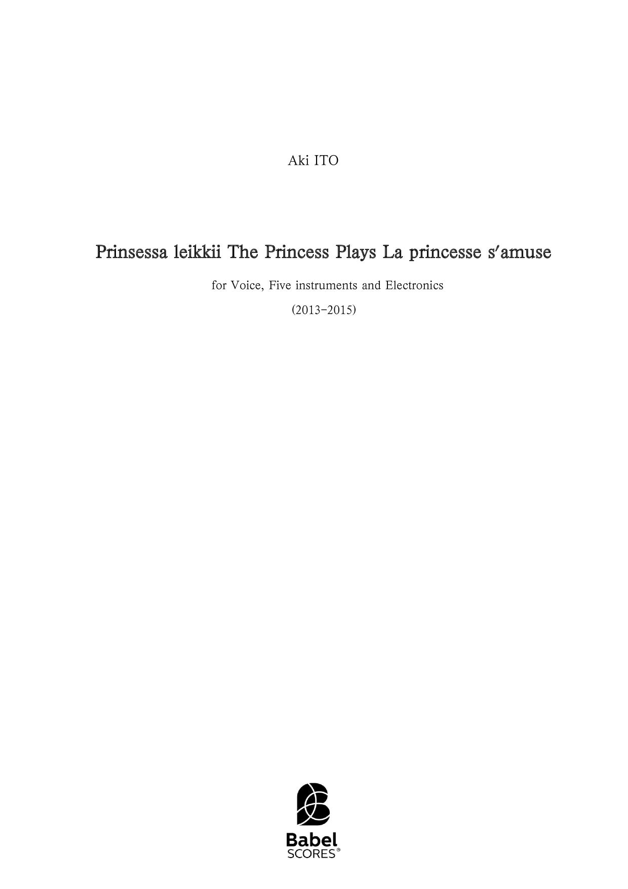 Prinsessa leikkii The Princess Plays La princesse s'amuse