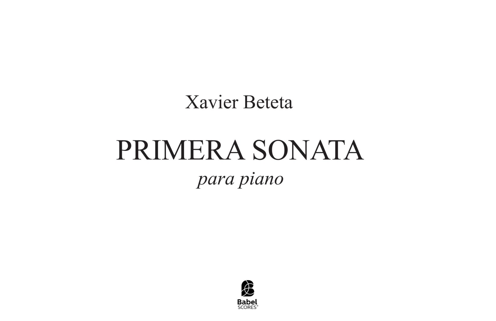 Primera Sonata