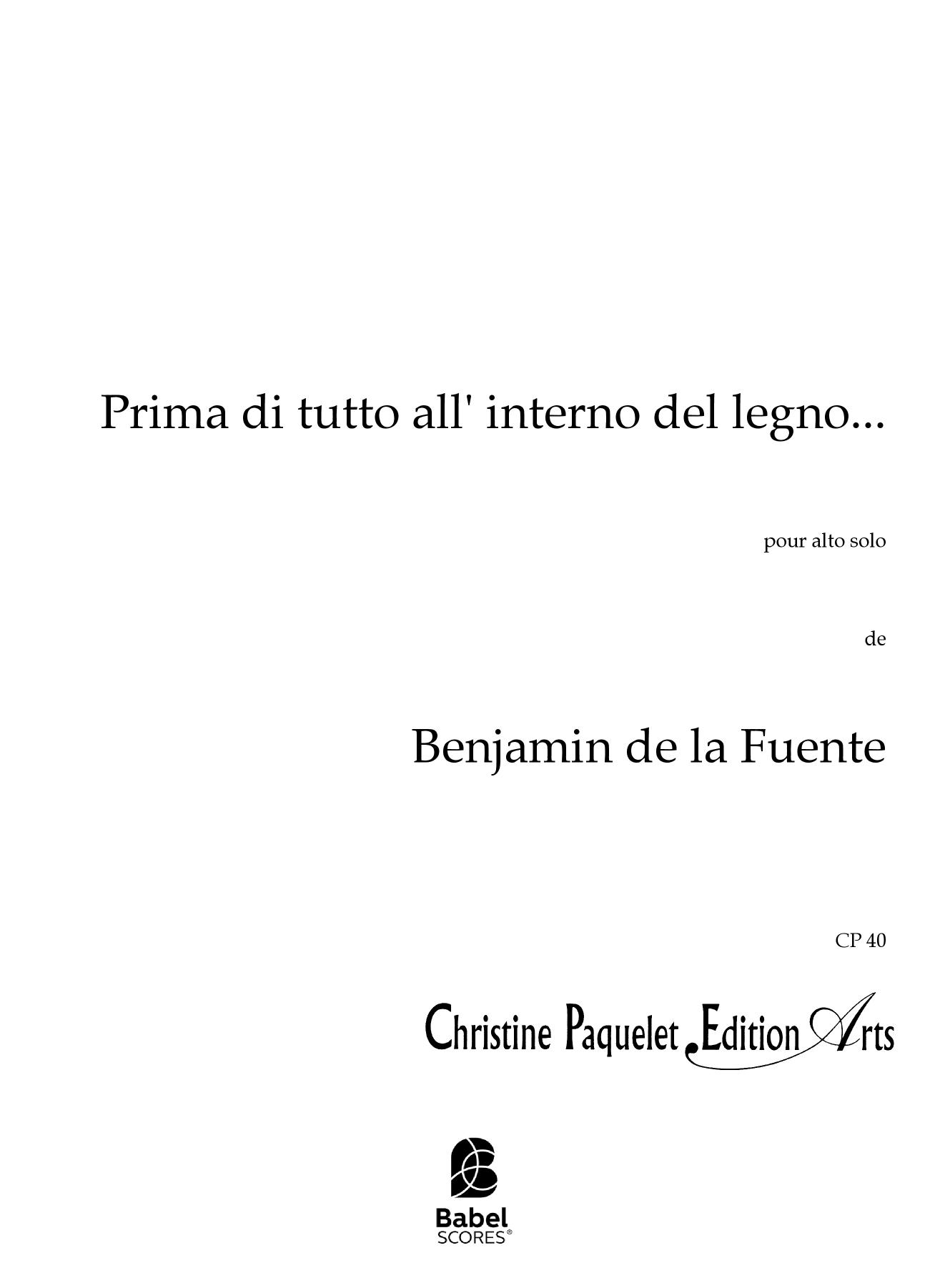 Prima di tutto all’interno del legno