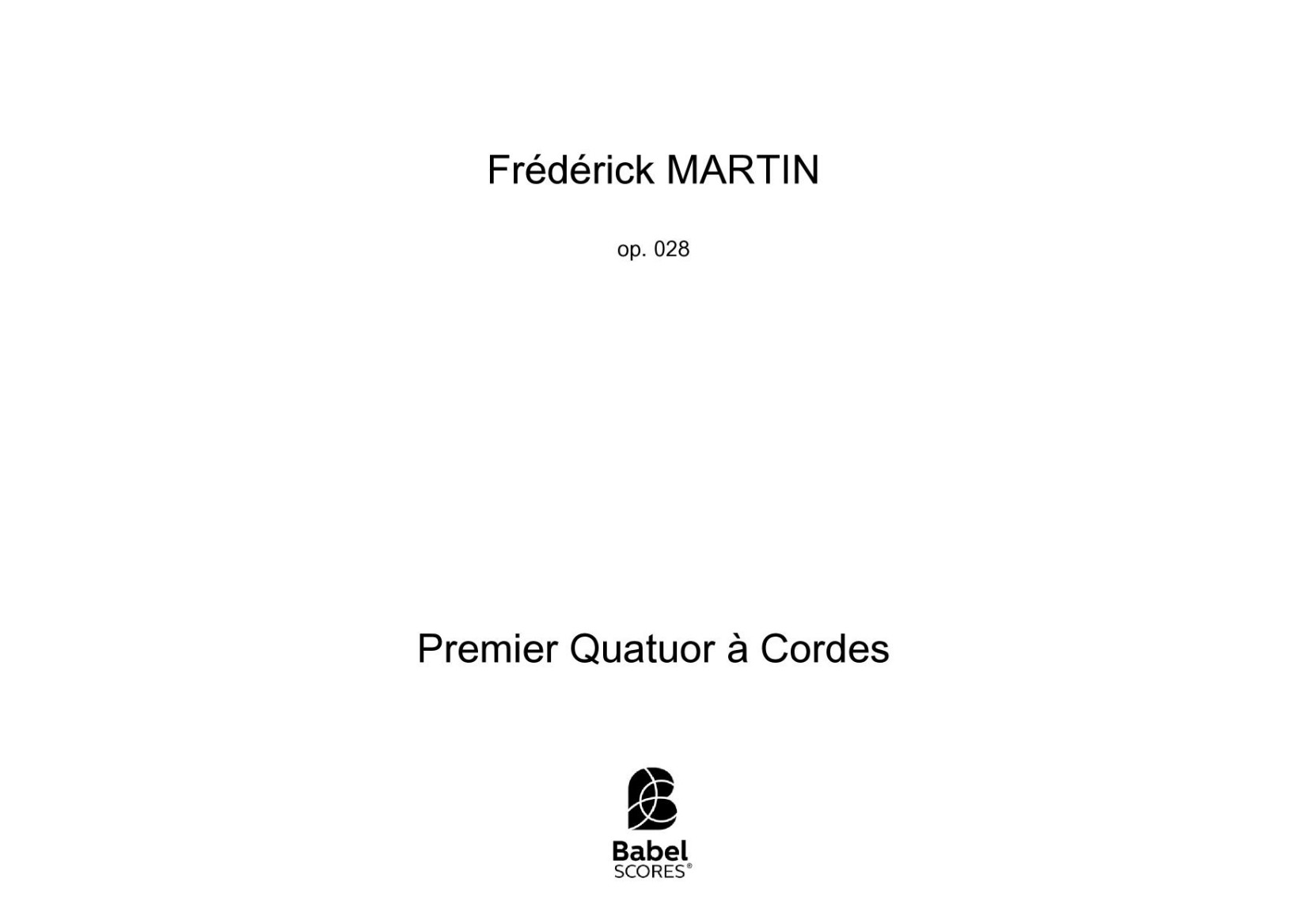Premier Quatuor à Cordes