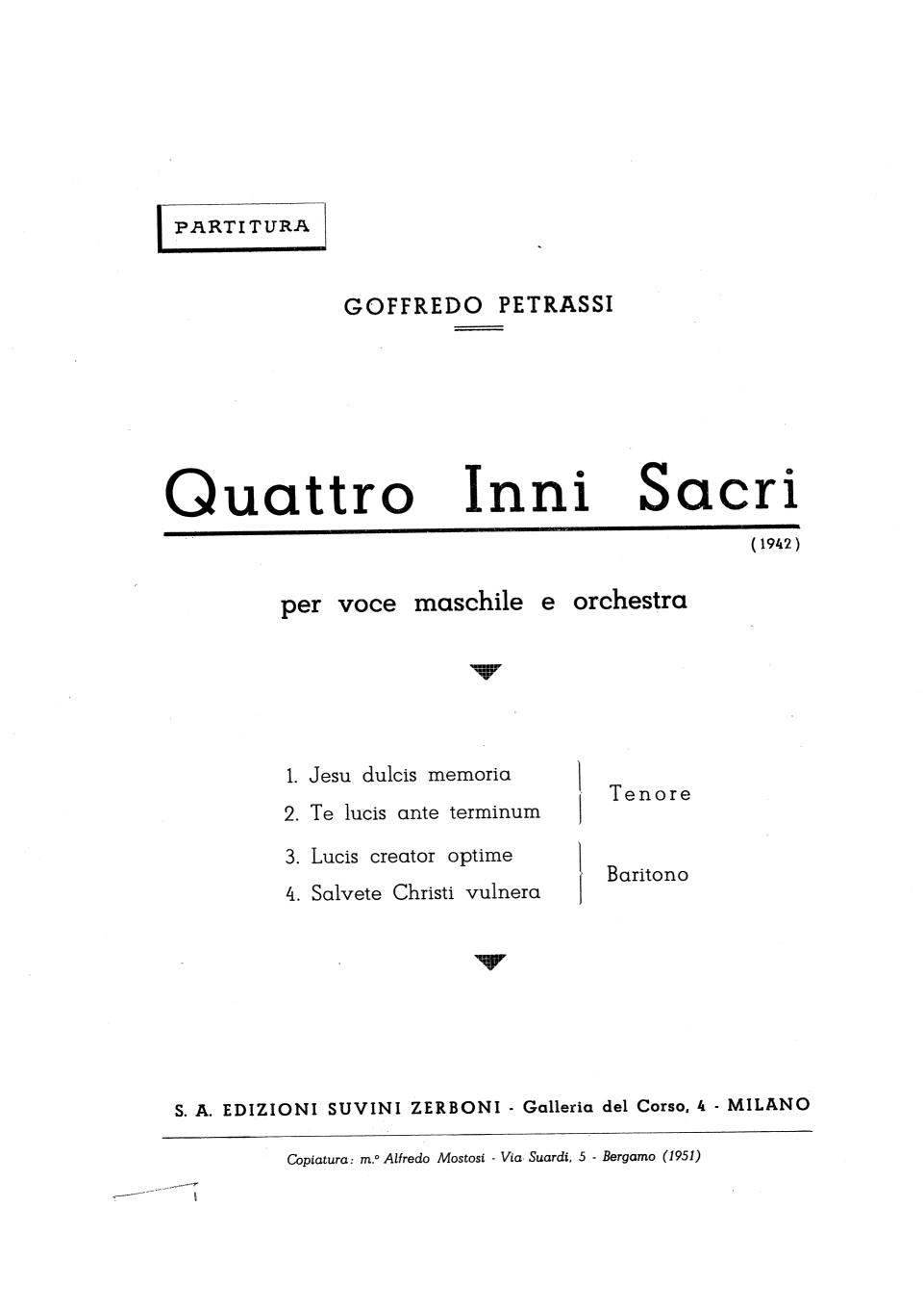 Quattro inni sacri