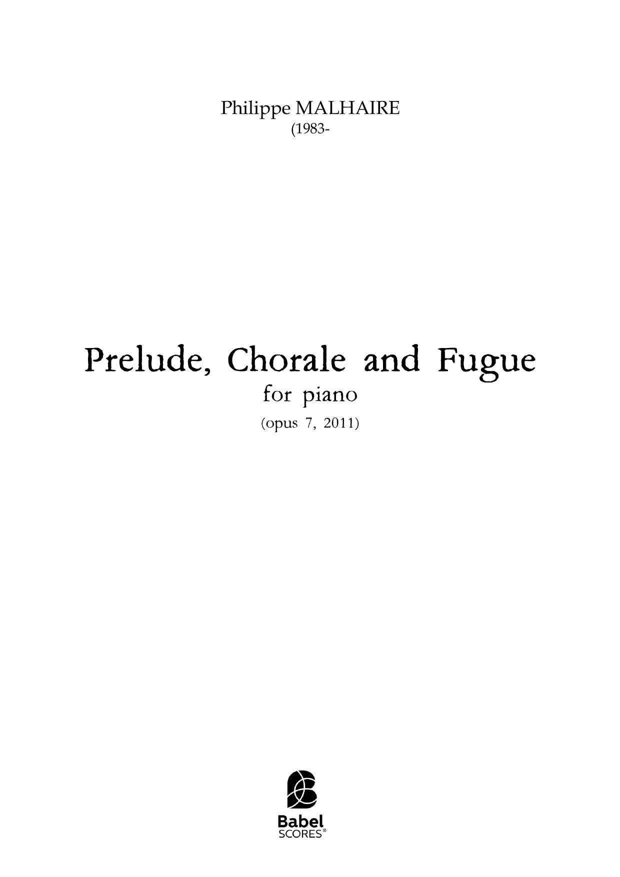 Prelude, Chorale and Fugue