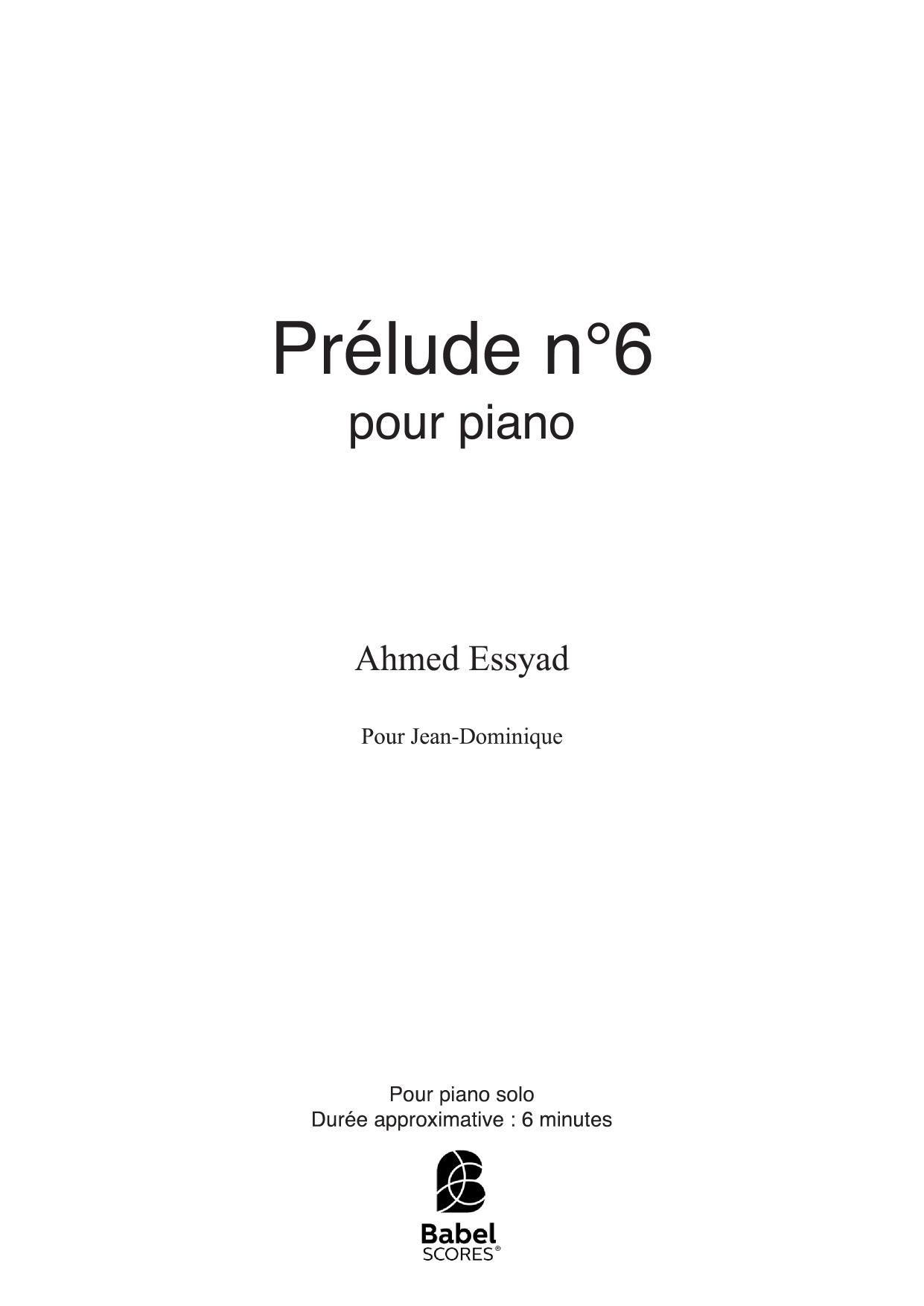 Prélude n°6