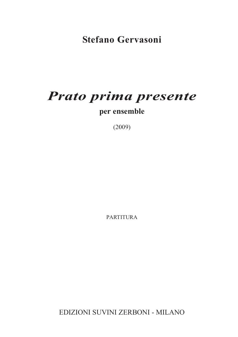 Prato Prima Presente
