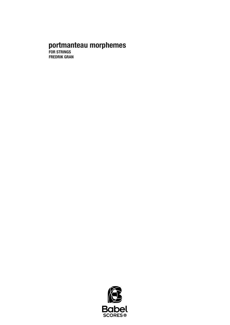 Portmanteau morphemes