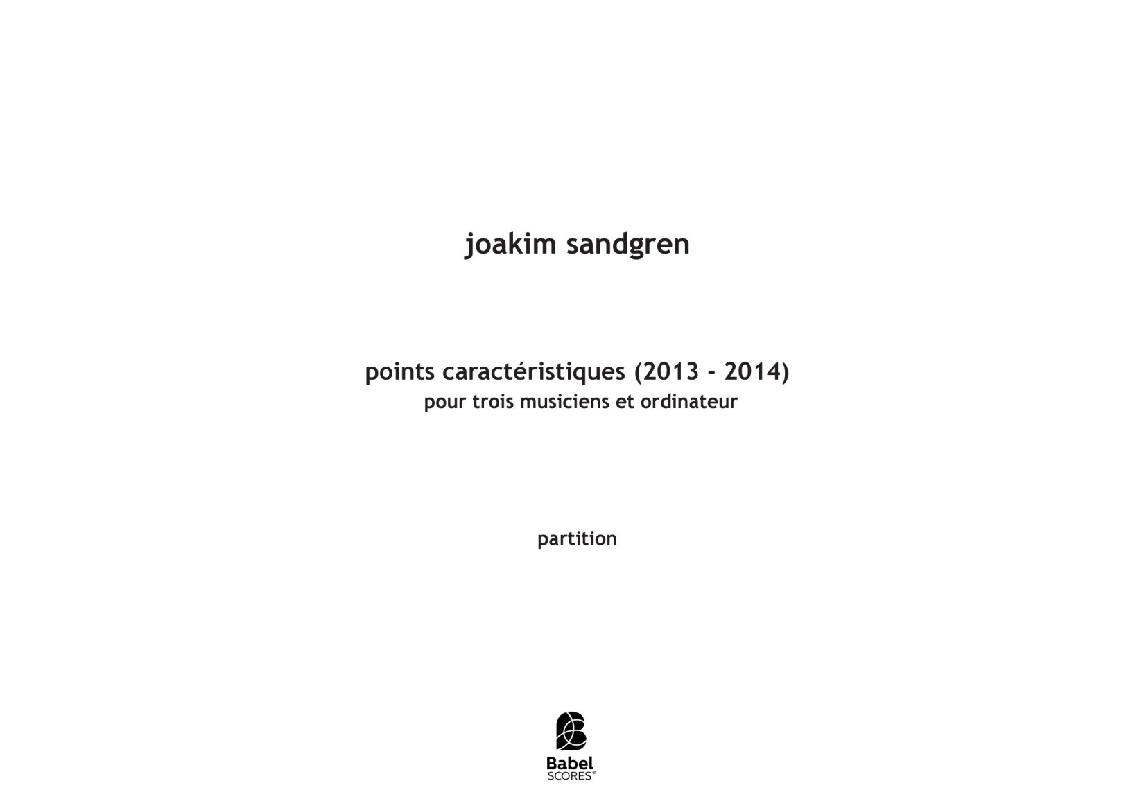 points caractéristiques