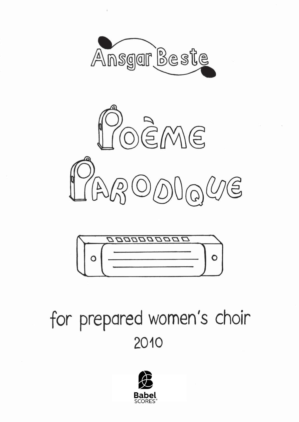 Poème Parodique (women choir)