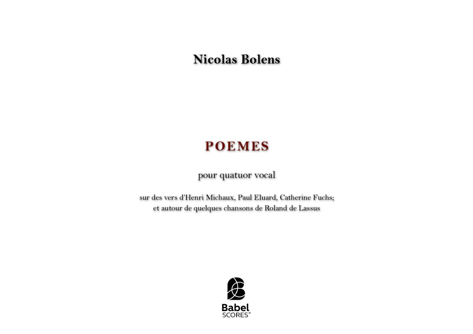 Poèmes