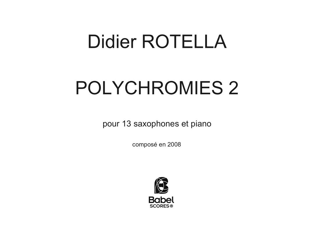 Polychromies 2