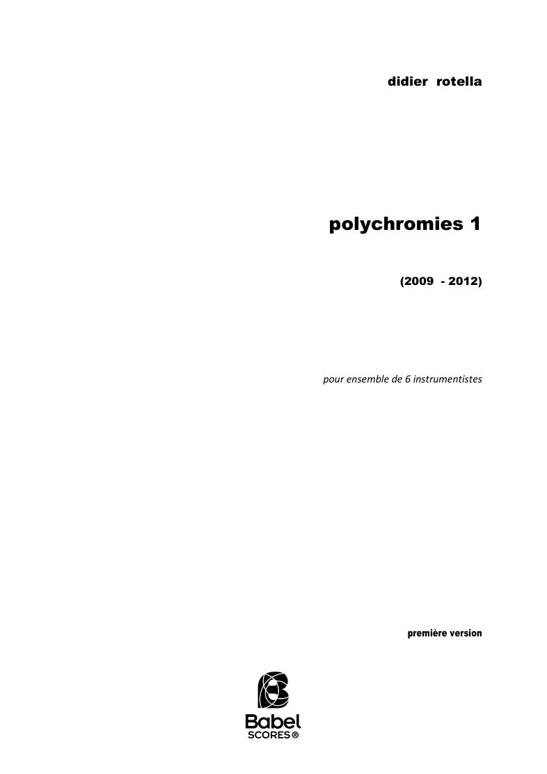 Polychromies 1