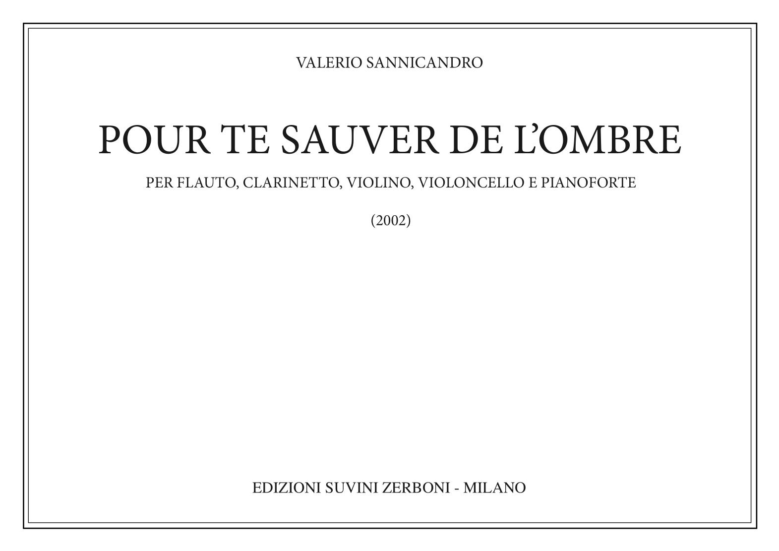 POUR TE SAUVER DE L OMBRE