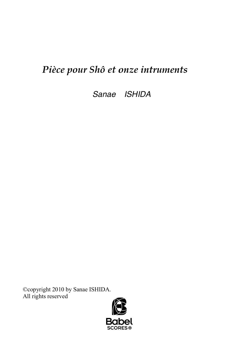 Pièce pour Shô et onze instruments