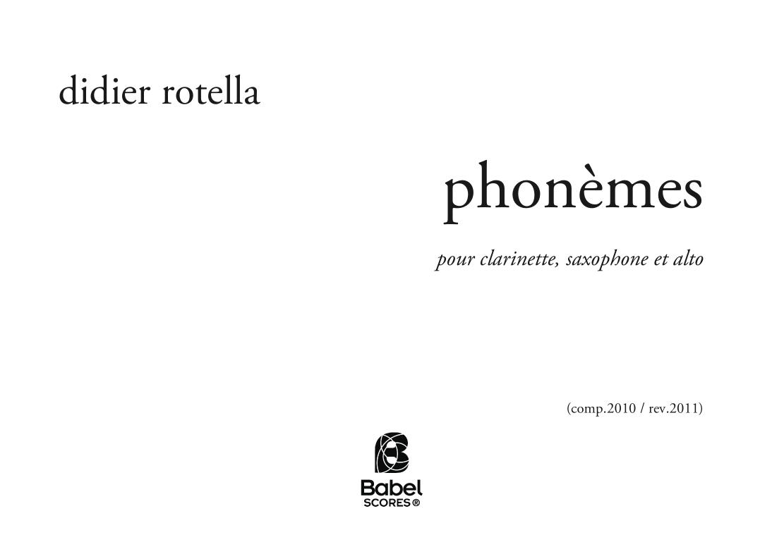 Phonèmes