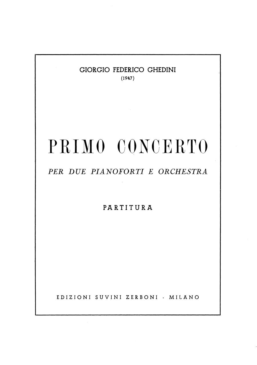 PRIMO CONCERTO