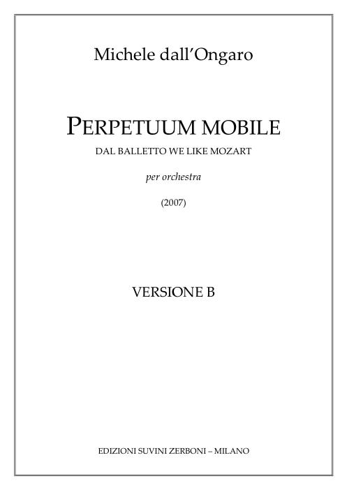 Perpetuum mobile (dal balletto We like Mozart) B