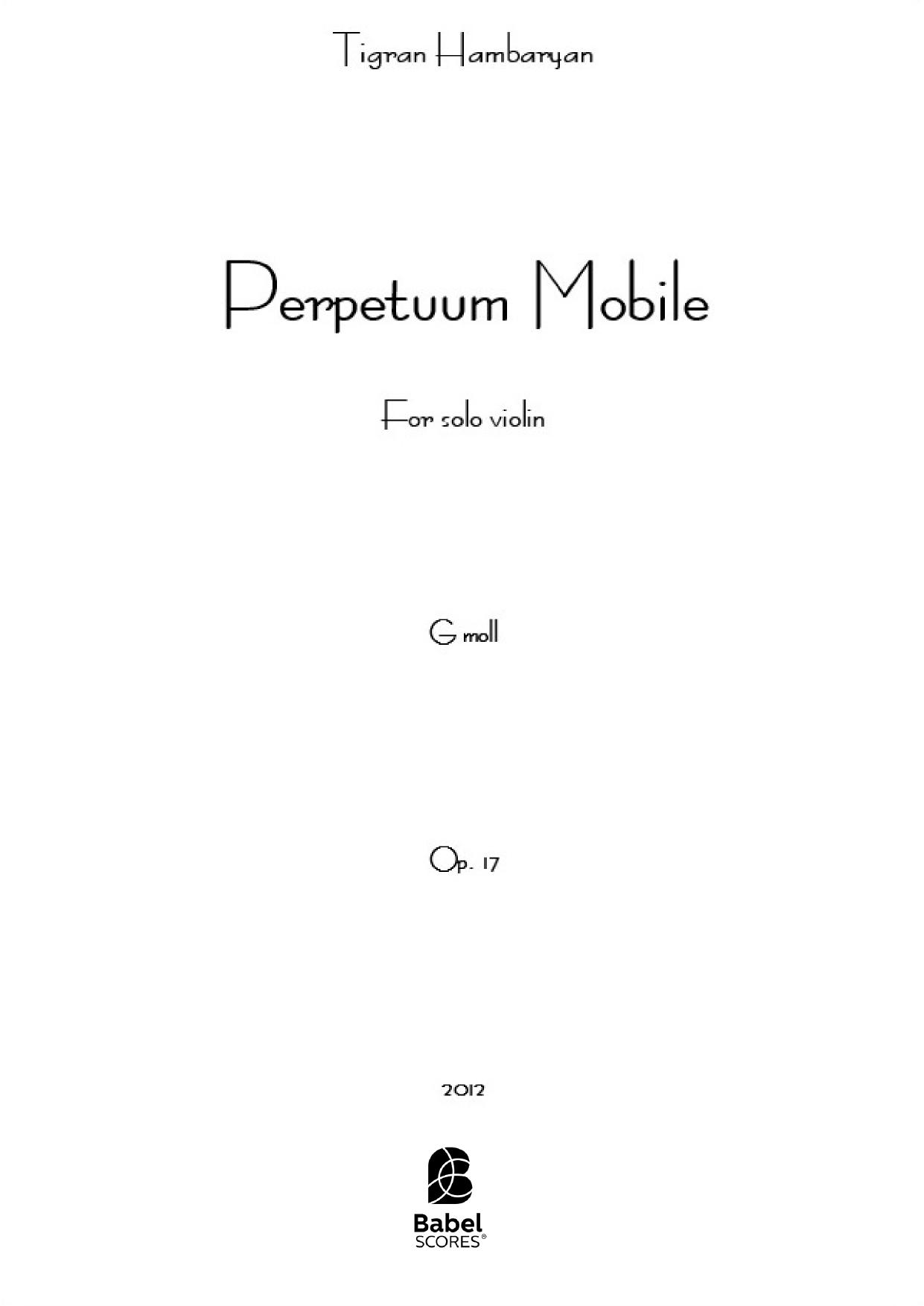 Perpetuum Mobile