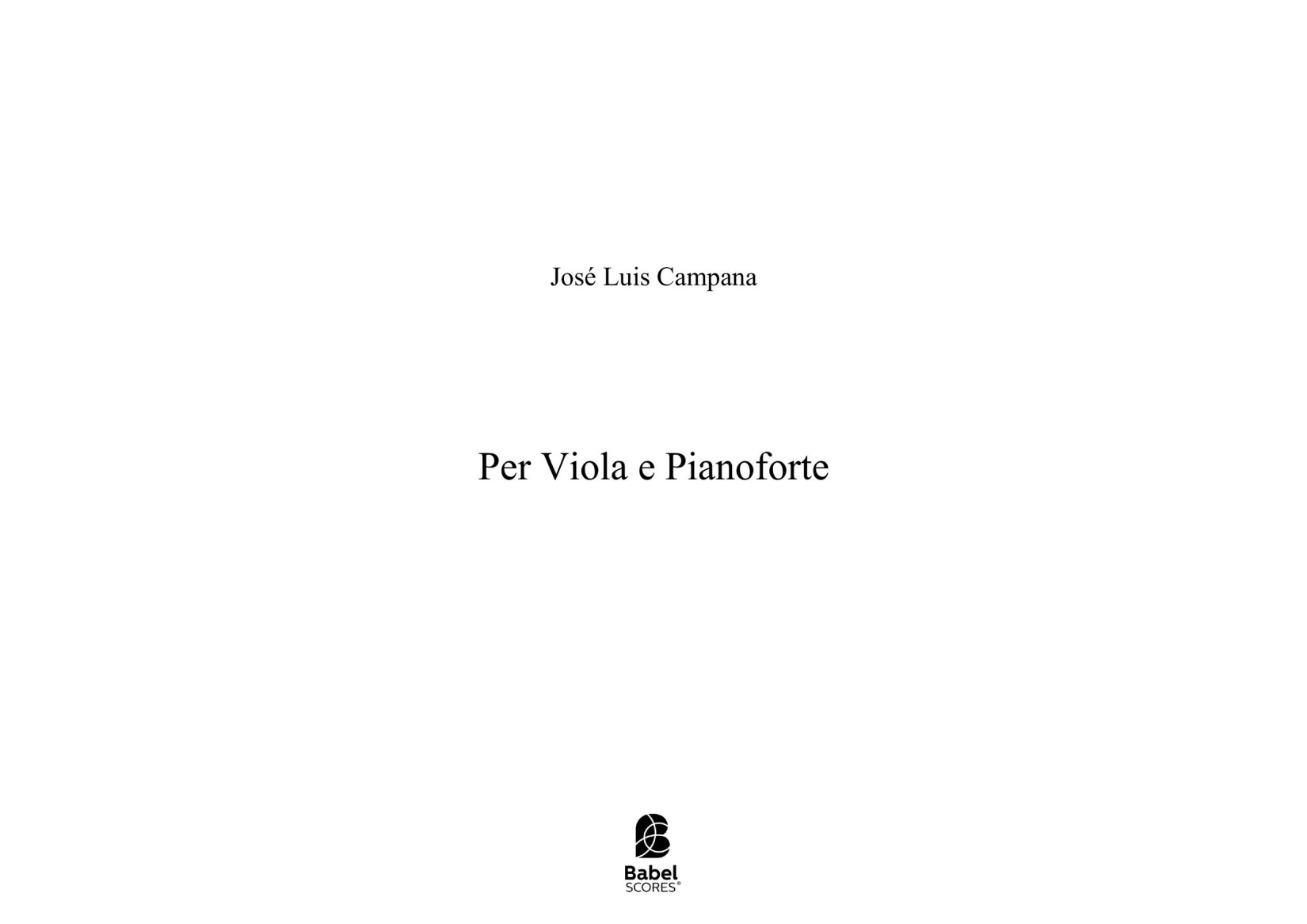 Per viola et pianoforte