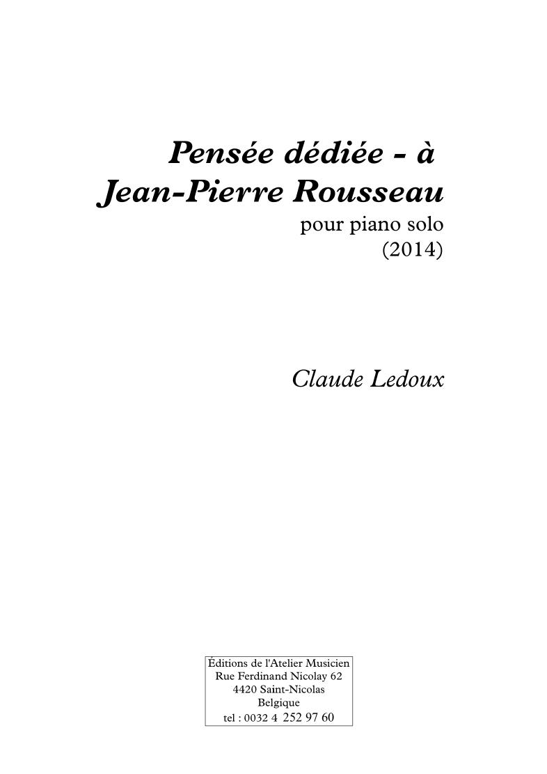 Pensée Dédiée