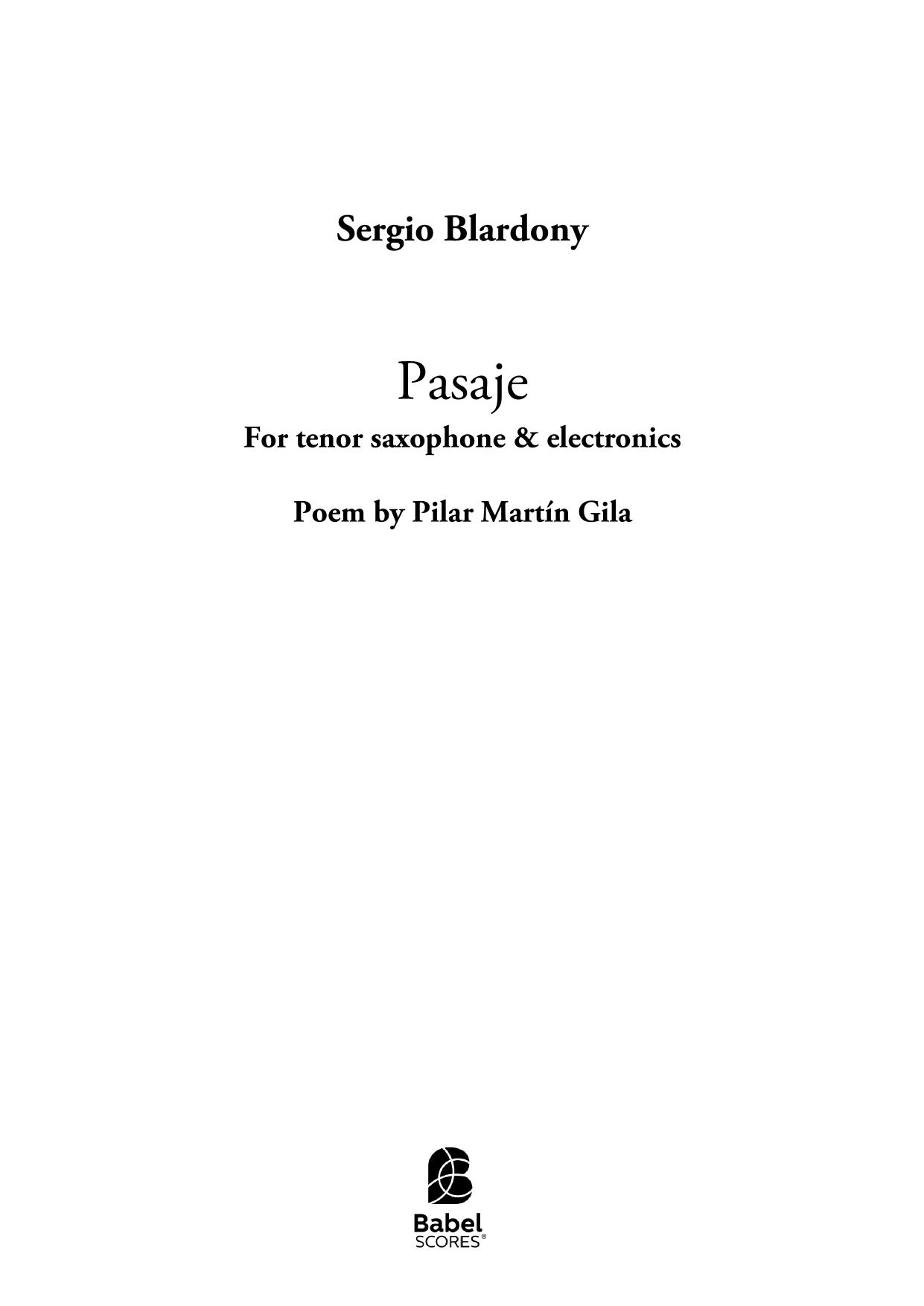 Pasaje