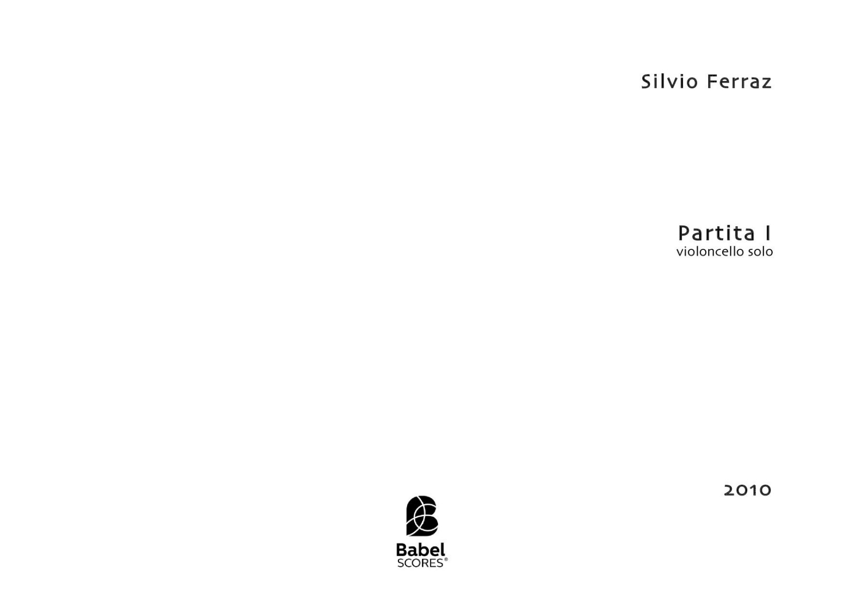 Partita 1 for cello