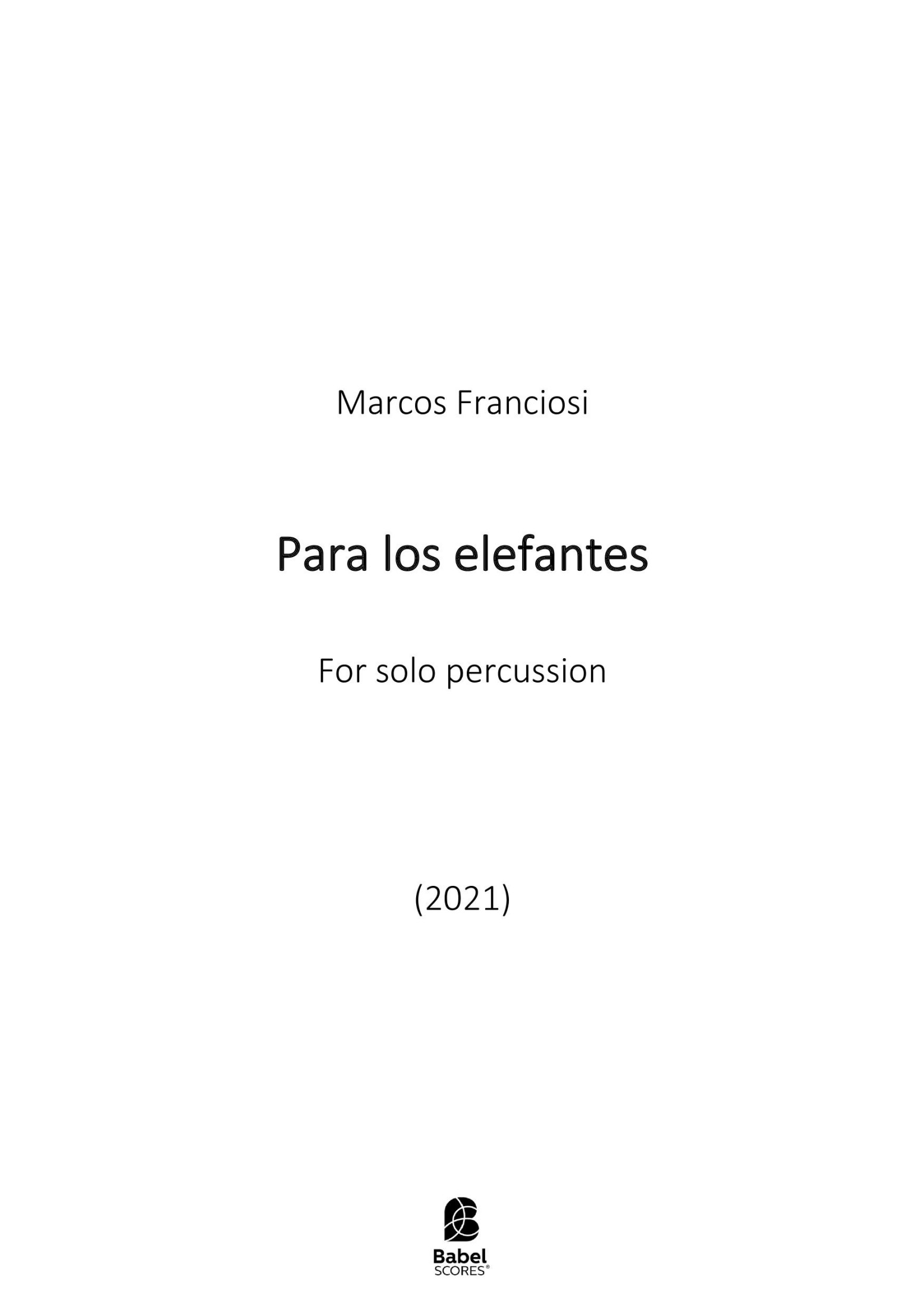 para los elefantes