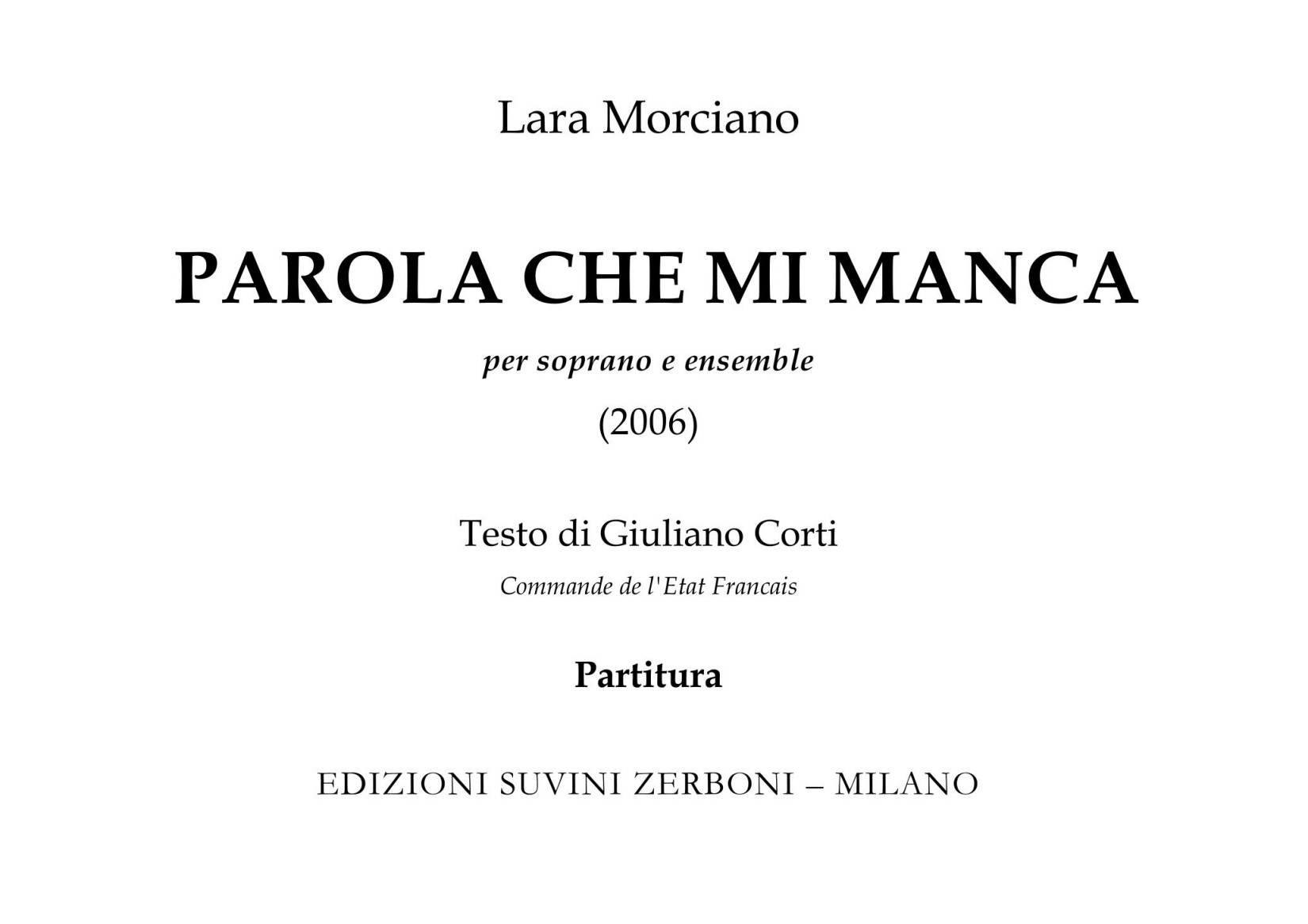 Parola che mi manca