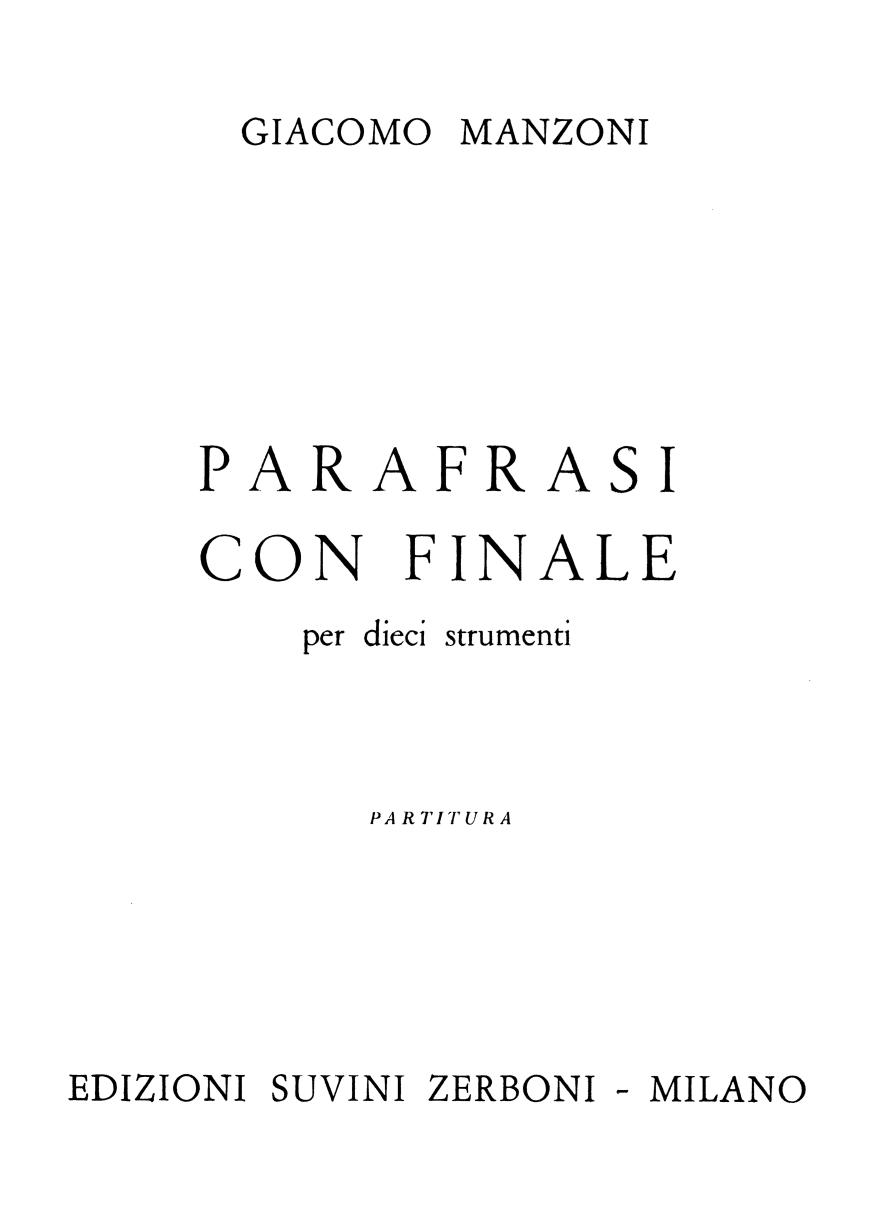 Parafrasi con finale