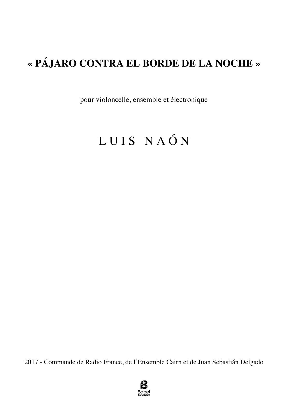 Pajaro Contra el borde de la noche