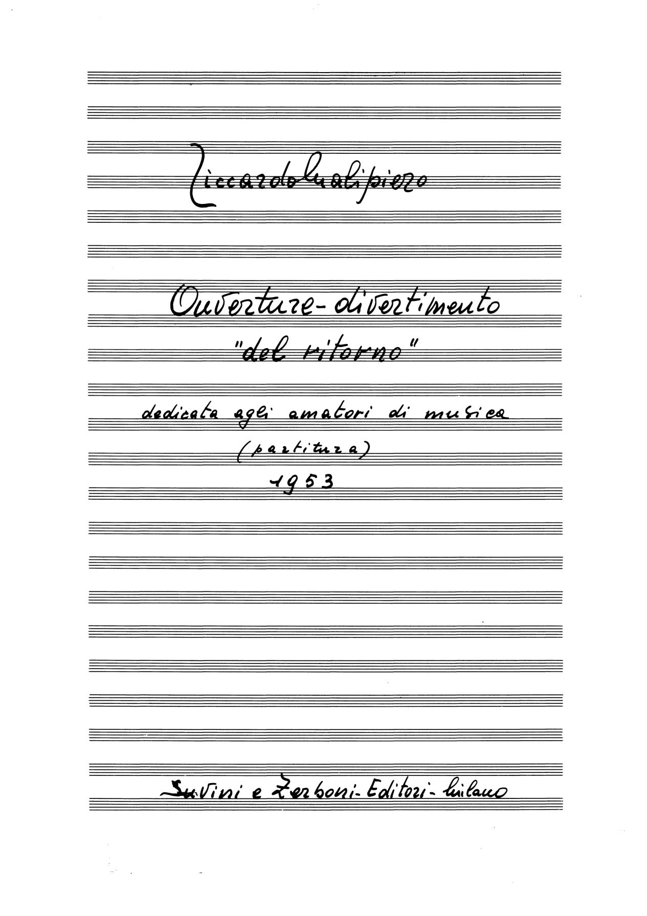 Ouverture-divertimento