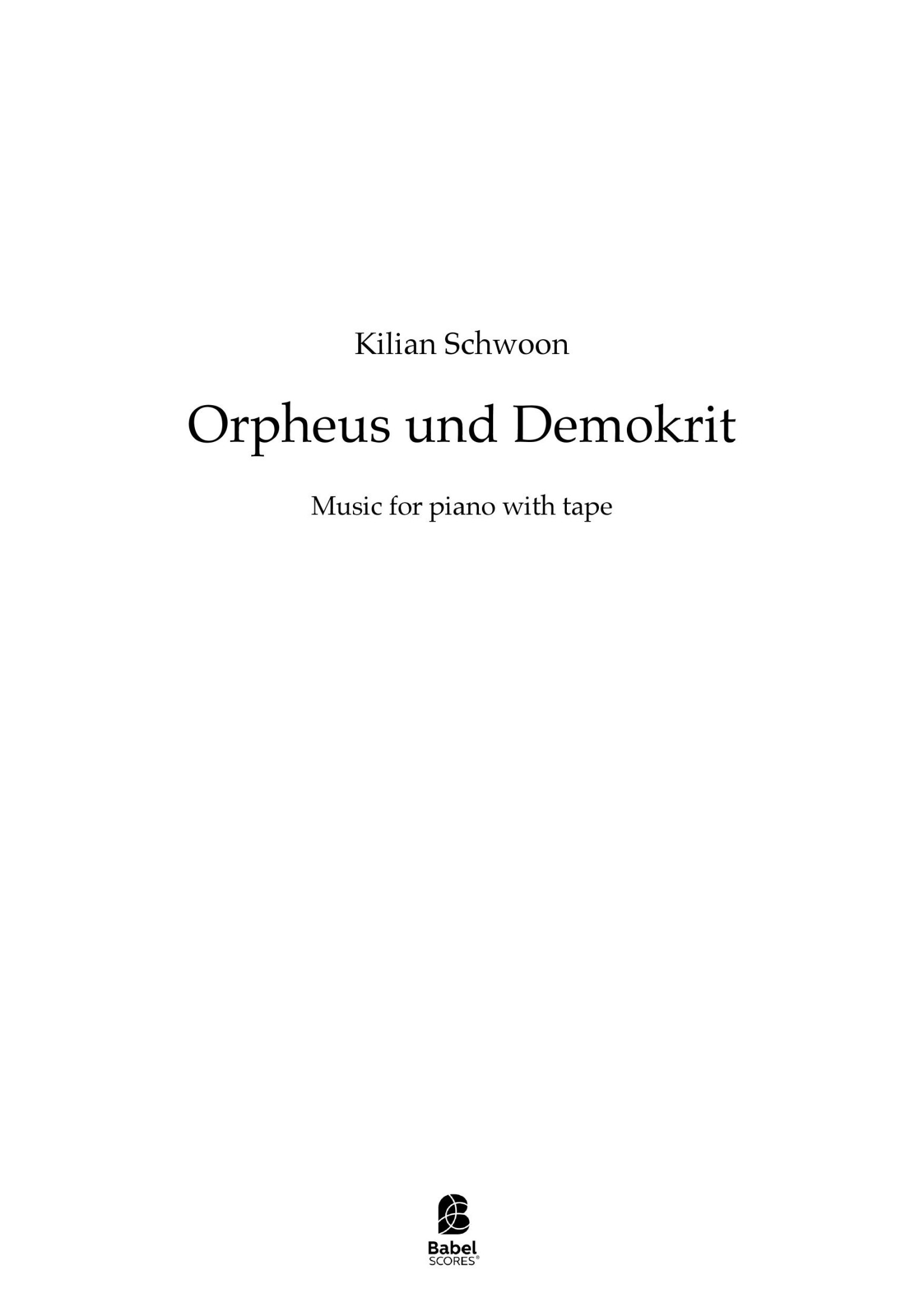 Orpheus und Demokrit