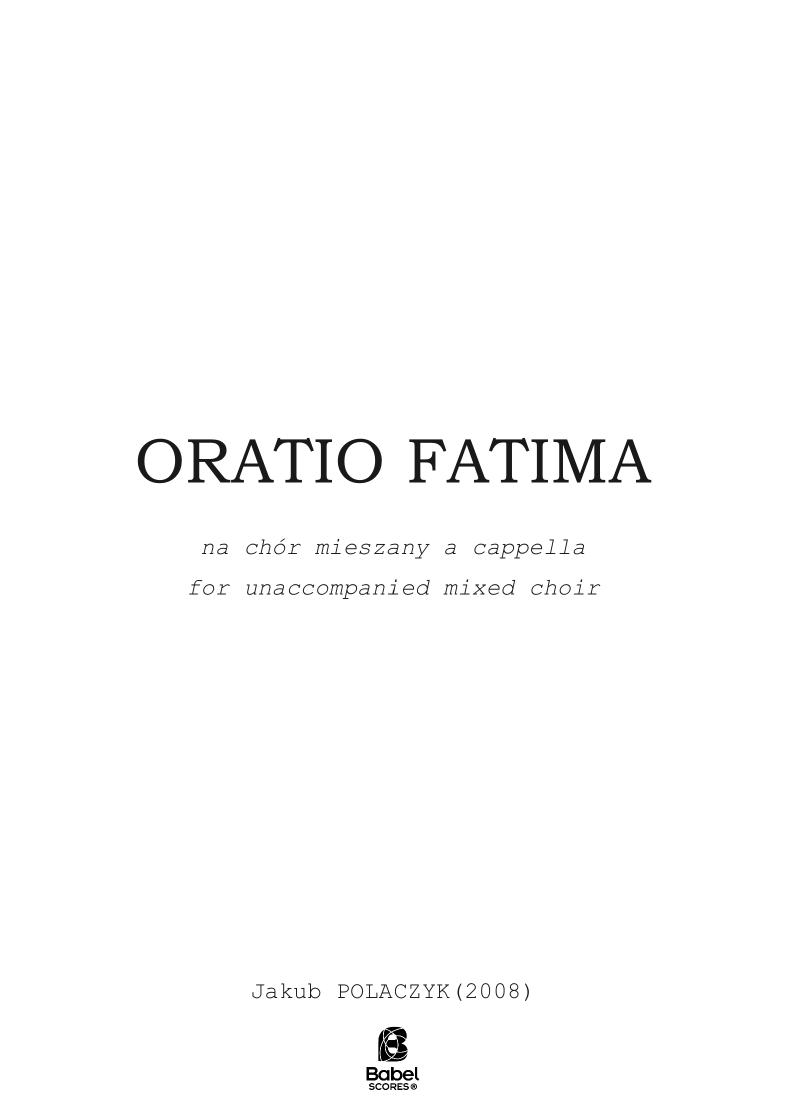 Oratio Fatima