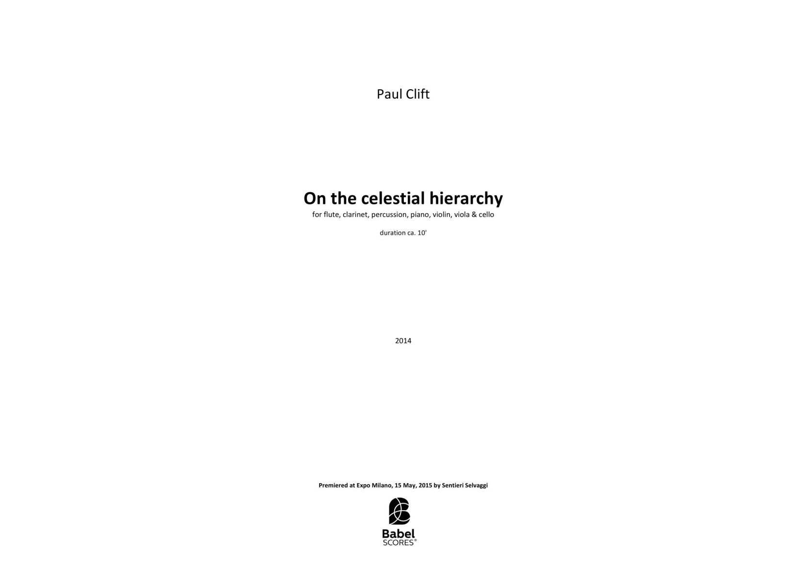 On the Celestial Hierarchy