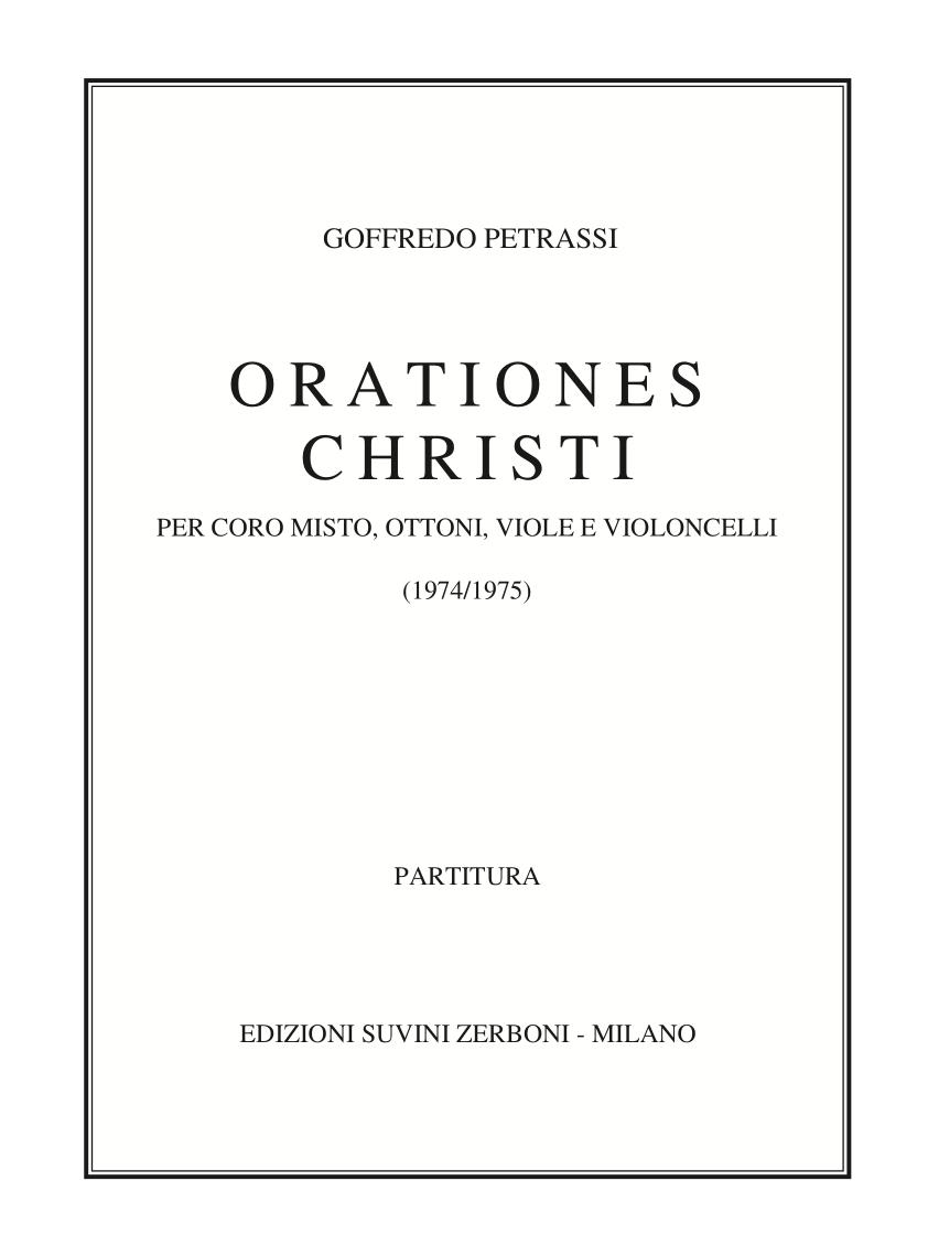Orationes christi