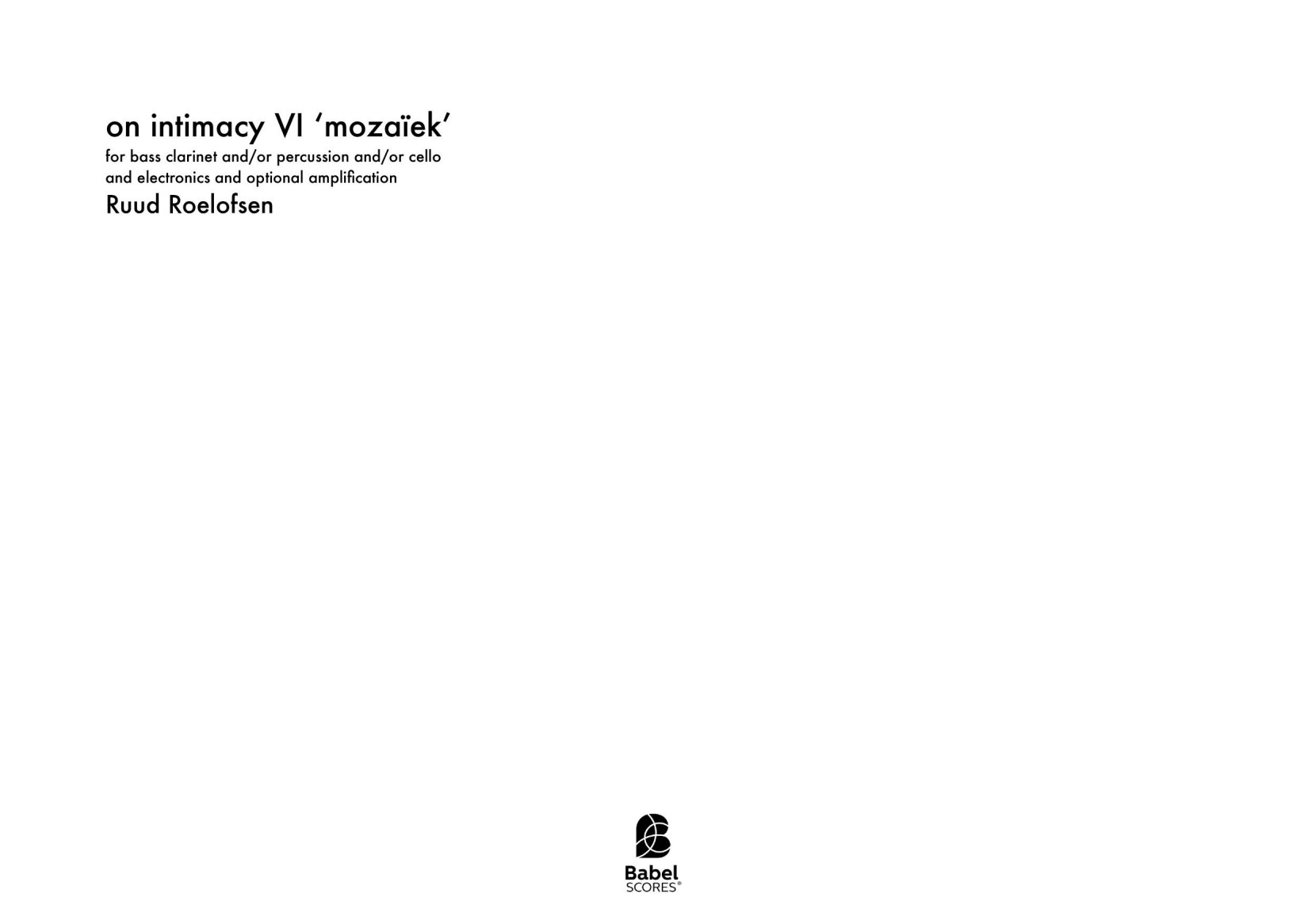 on intimacy VI