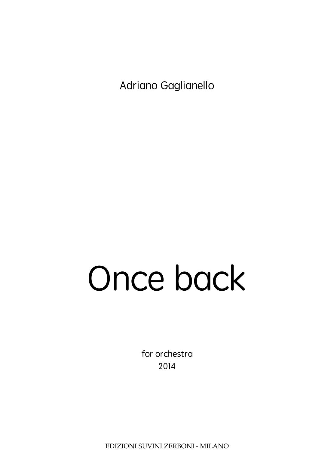 Once back