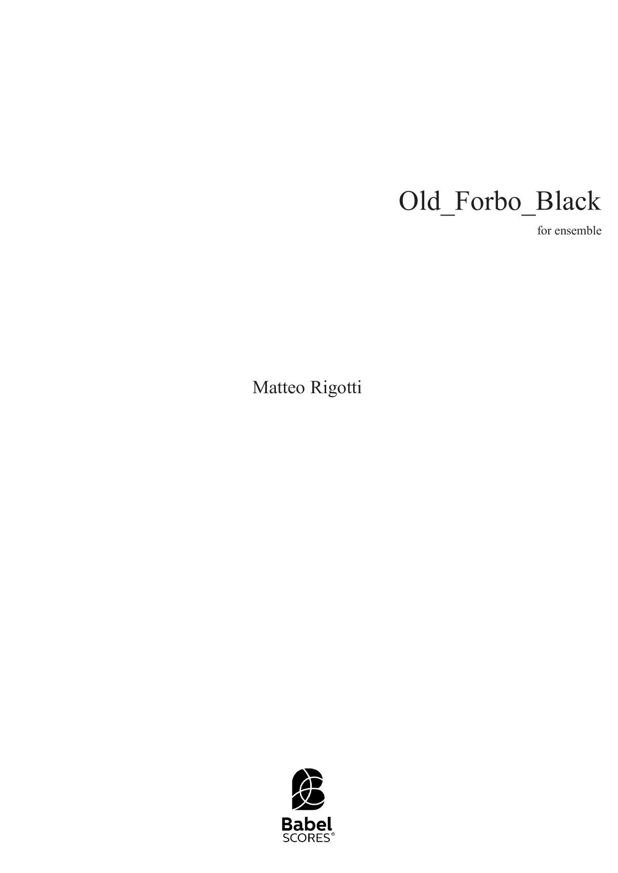 Old Forbo Black