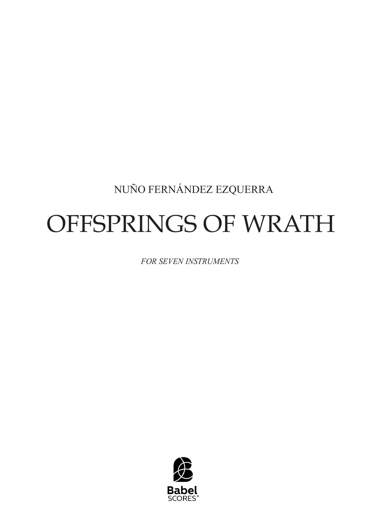 Offsprings of Wrath