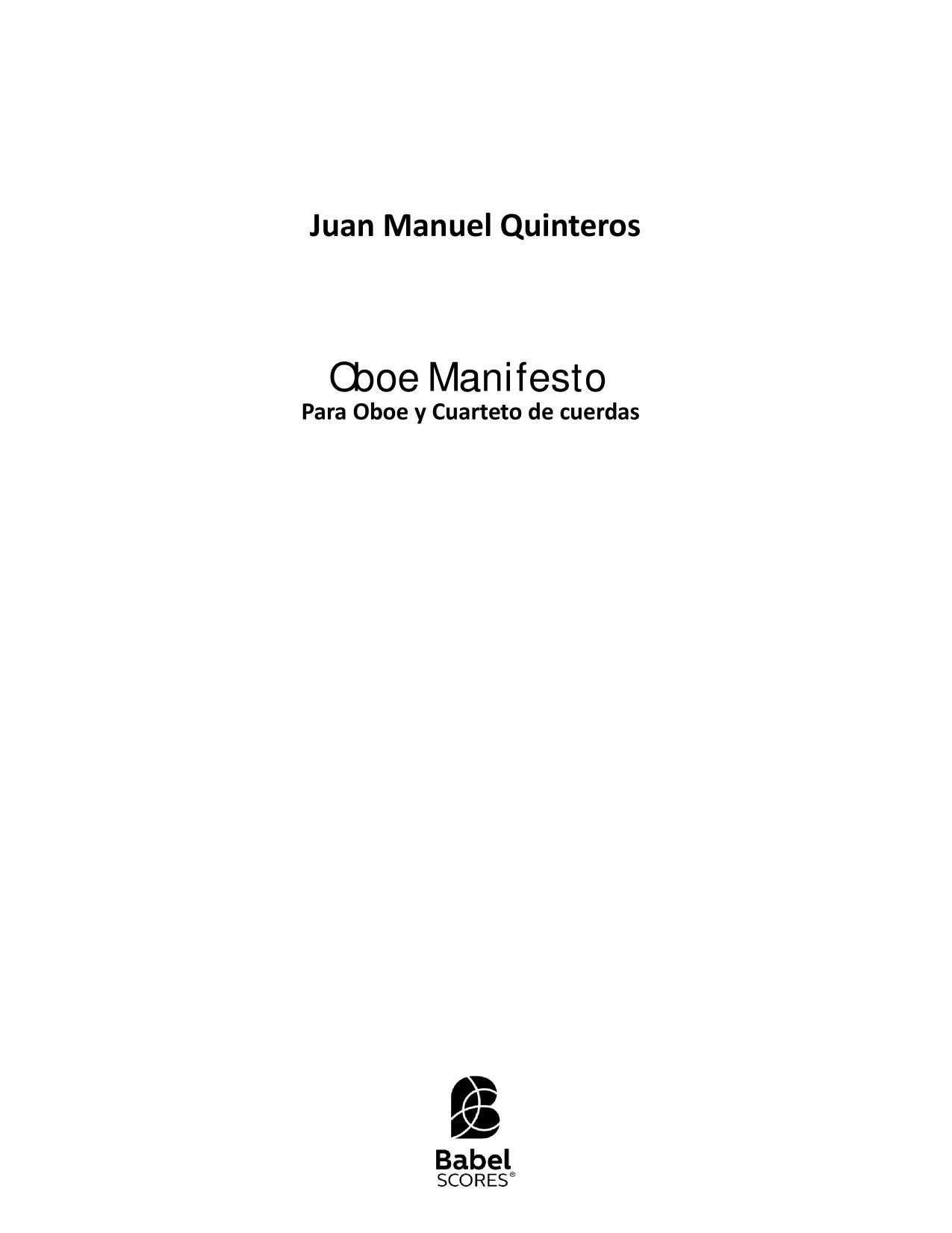 Oboe Manifesto